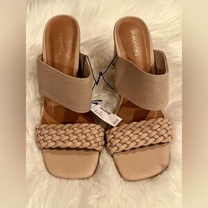 Maurice’s brand heels. Double strap. Size 9. New with tags!